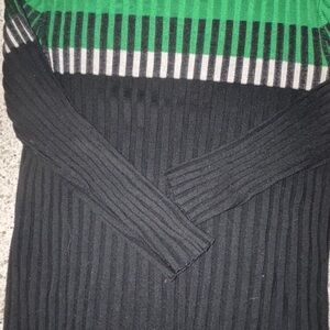 Lauren Ralph Lauren Green and Black Long Sleeve Tee